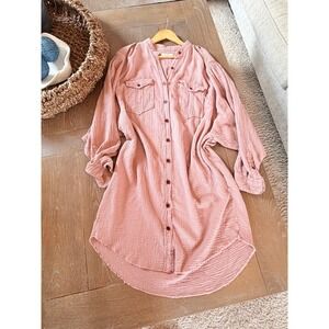 Isabel Marant Etoile Gauze Tunic Dress Womens Pink Size L